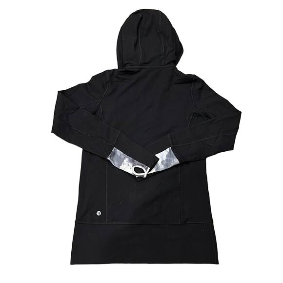 Lululemon Stride Jacket Brushed Black/White Coal Tinted Canvas Size 6 - Rare - Picture 3 of 8